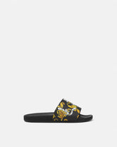 VERSACE JEANS COUTURE Outline Barocco Sliders at Gravity NYC